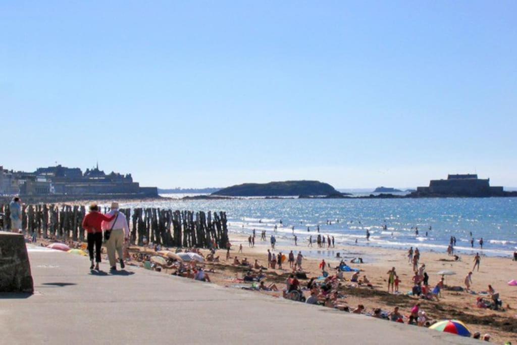 St Malo Maison Avec Jardin Proche Gare Plage Intramuros Chien Admis Parking Gratuit Saint-Malo Exteriér fotografie